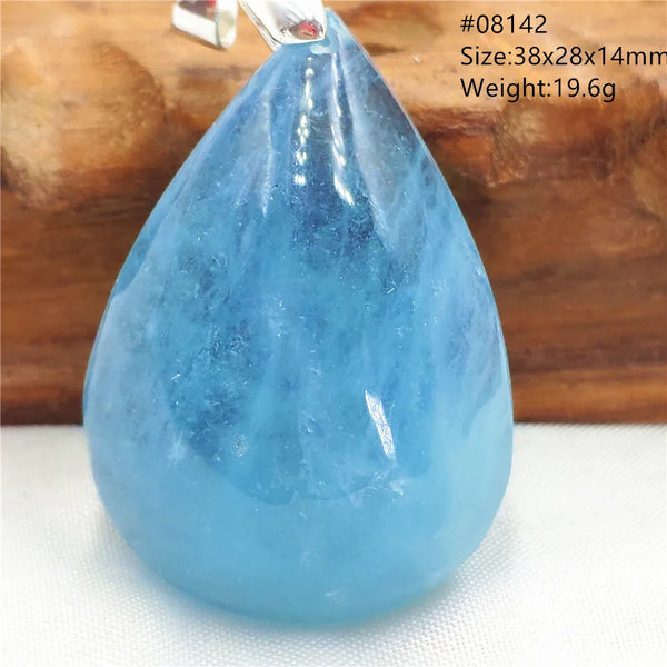 Blue Aquamarine Pendant-ToShay.org
