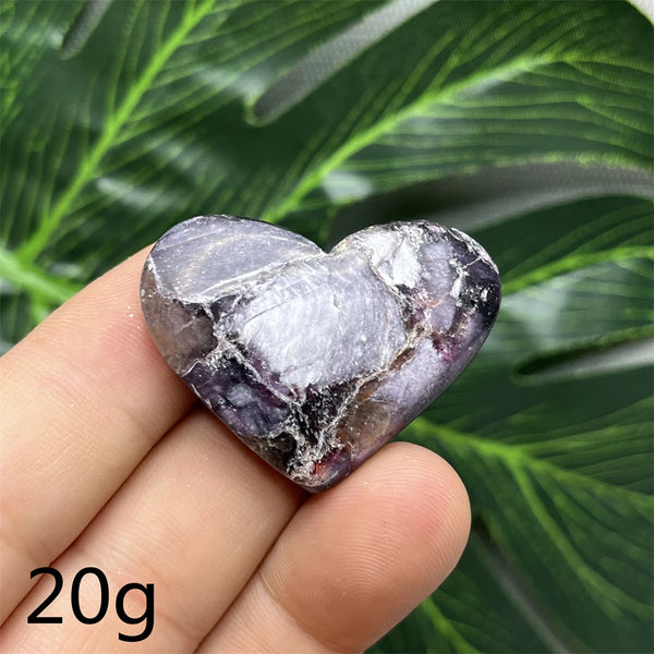 Purple Mica Crystal Heart-ToShay.org