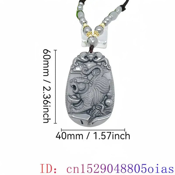 Silver Terahertz Tiger Pendant-ToShay.org