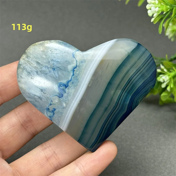 Blue Agate Heart-ToShay.org