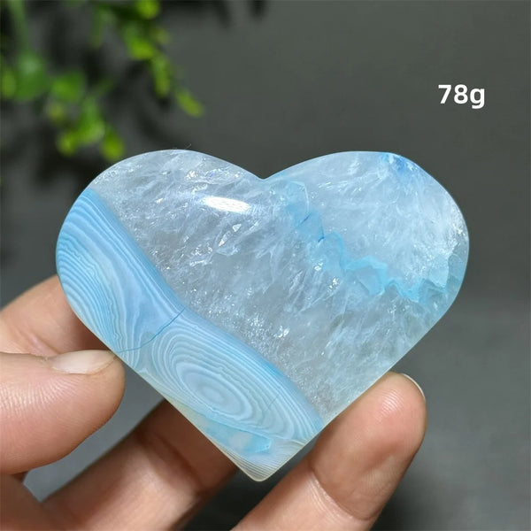 Blue Agate Heart-ToShay.org