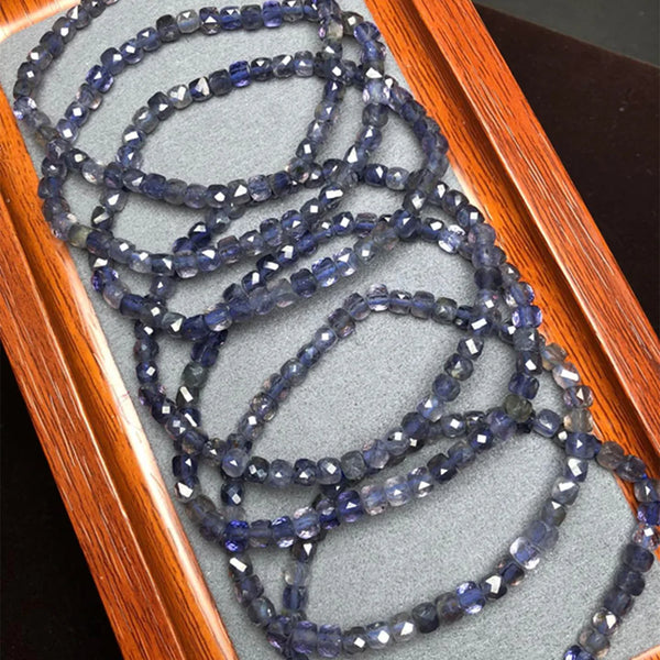 Blue Cordierite Lolite Bracelet-ToShay.org