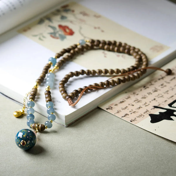 Brown Agarwood Necklace-ToShay.org