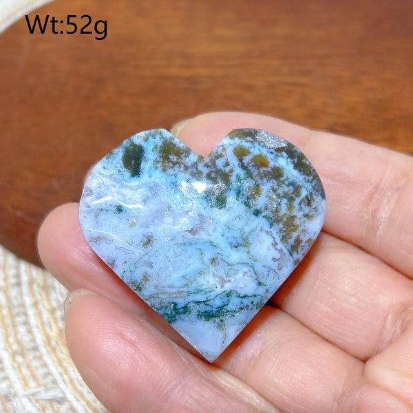 Green Moss Agate Heart-ToShay.org