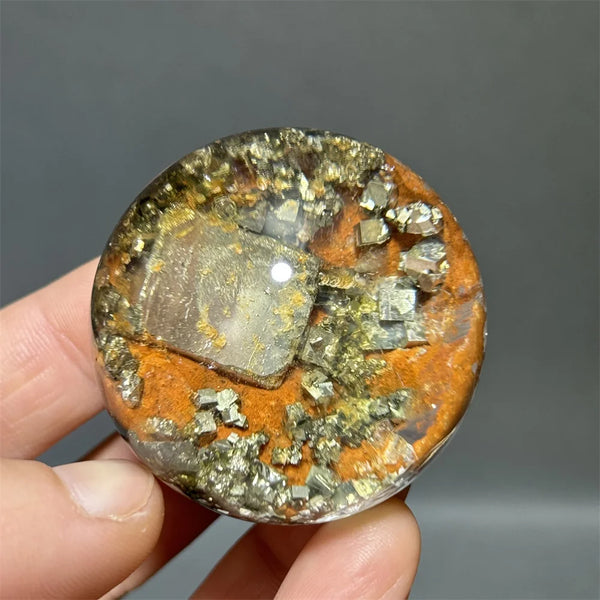 Yellow Chalcopyrite Crystal Ball-ToShay.org