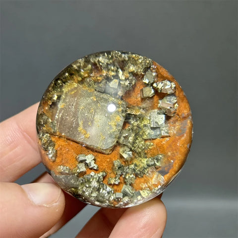 Yellow Chalcopyrite Crystal Ball-ToShay.org