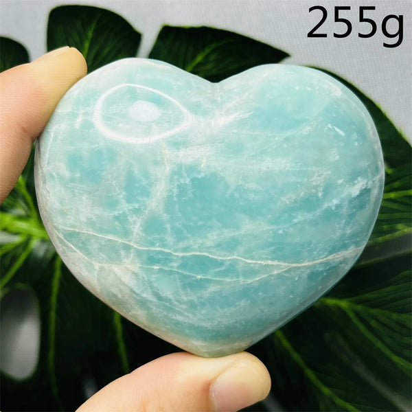 Blue Amazonite Stone Heart-ToShay.org