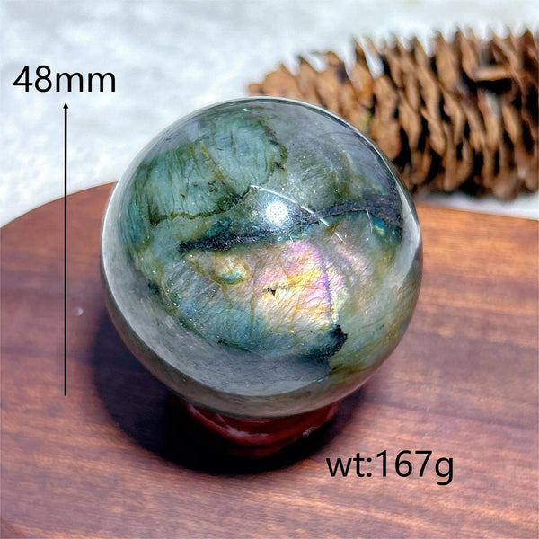 Blue Flash Labradorite Ball-ToShay.org