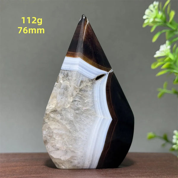 Black Striped Agate Torch-ToShay.org