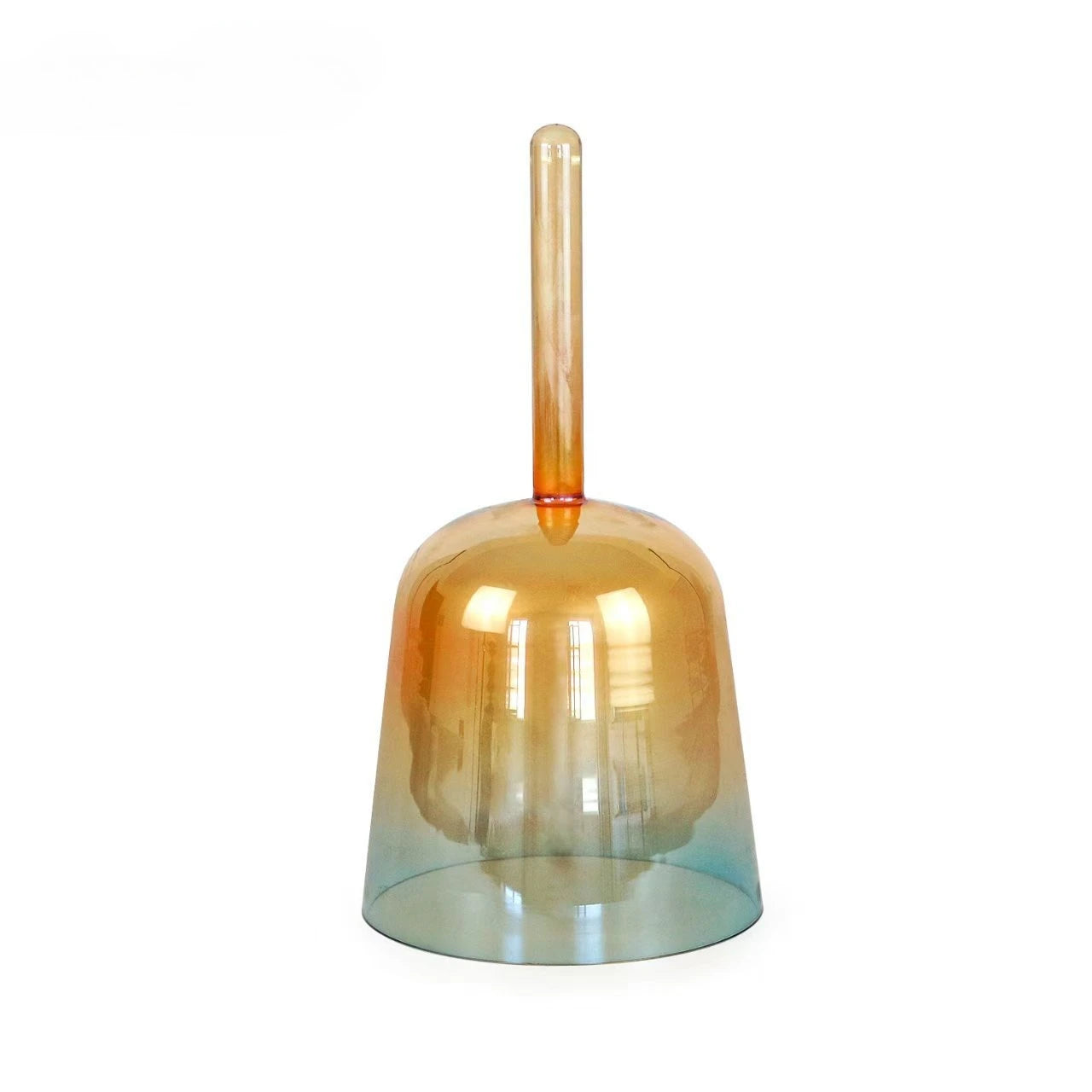 Gold Blue Crystal Handle Singing Bowl-ToShay.org
