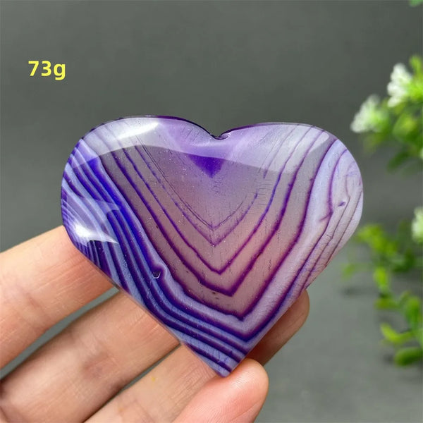 Purple Agate Heart-ToShay.org