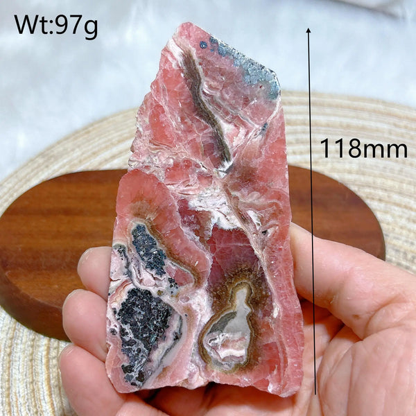 Pink Rhodochrosite Slices-ToShay.org