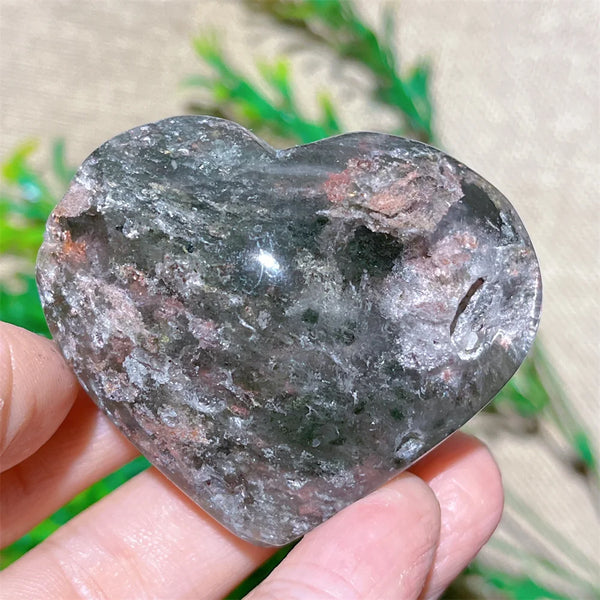 Yellow Hair Agate Heart-ToShay.org