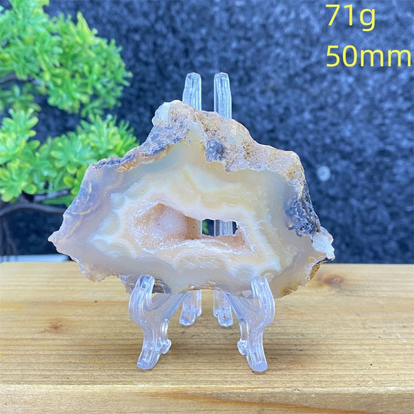 White Agate Geode Slices-ToShay.org