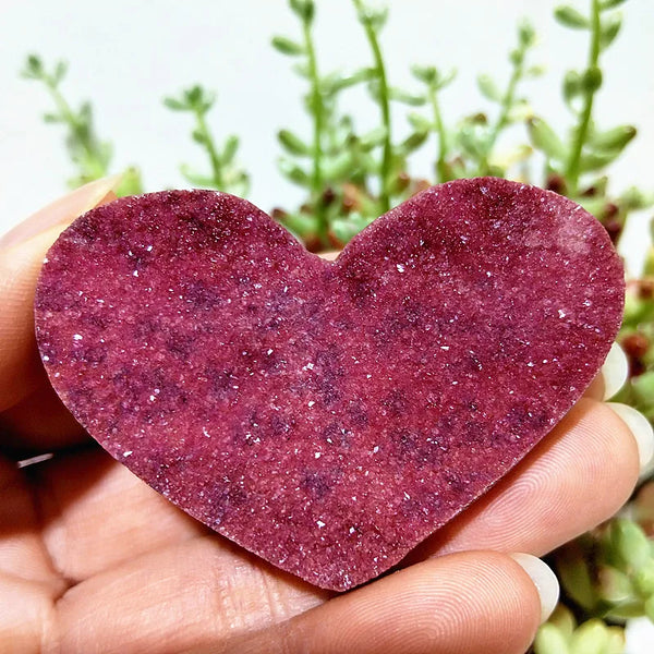 Pink Cobalt Calcite Heart-ToShay.org