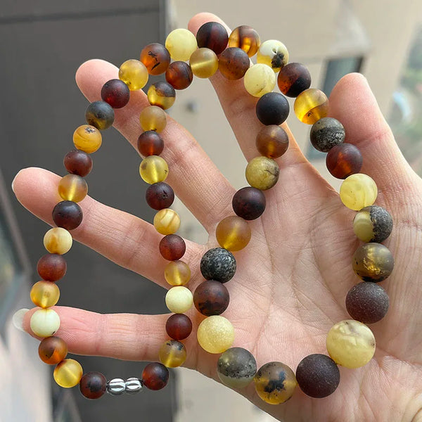 Yellow Amber Necklace-ToShay.org