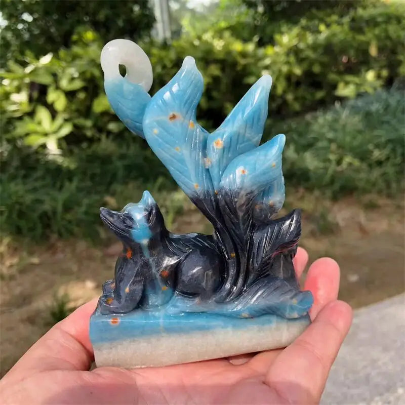 Blue Trolleite Nine Tailed Fox-ToShay.org