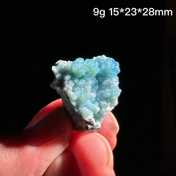 Blue Gibbsite Quartz Crystal-ToShay.org