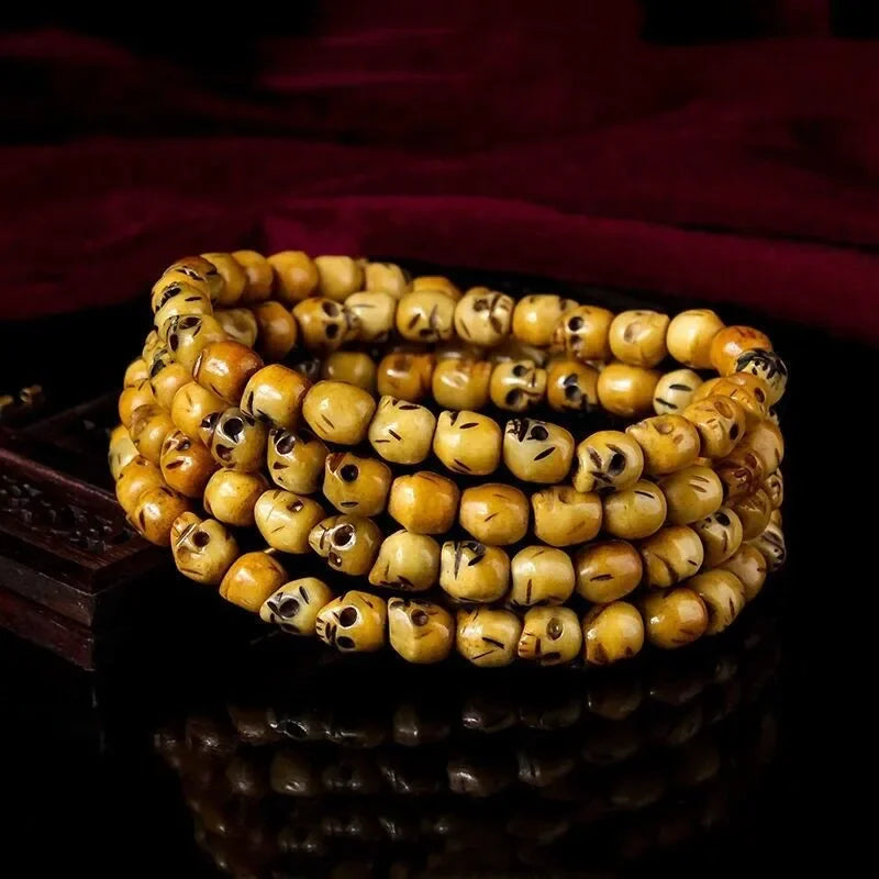 Tibetan Cow Bone Skull Beads-ToShay.org