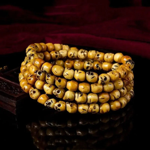 Tibetan Cow Bone Skull Beads-ToShay.org