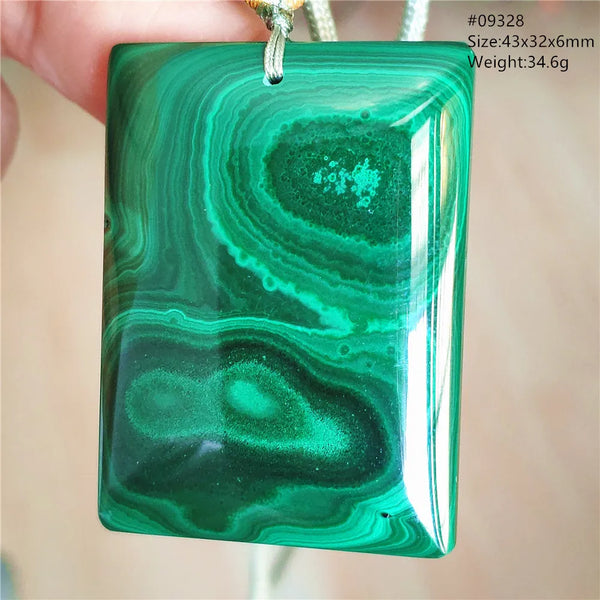 Green Malachite Chrysocolla Pendant-ToShay.org