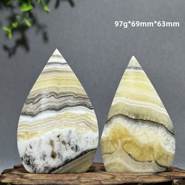 Grey Stripe Agate Torch-ToShay.org