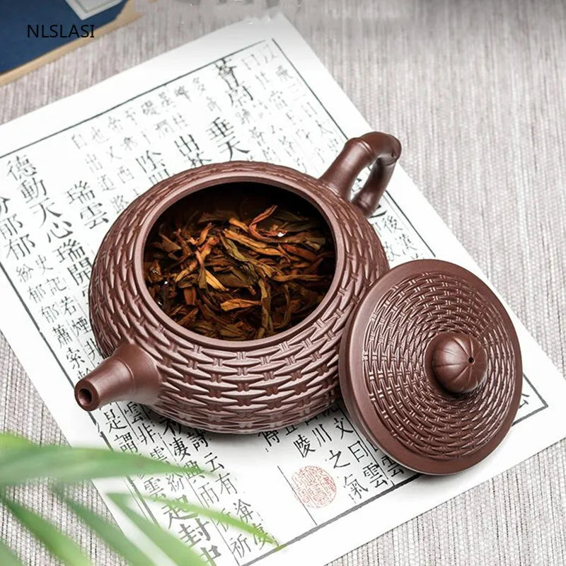 Yixing Clay Bamboo Teapot-ToShay.org