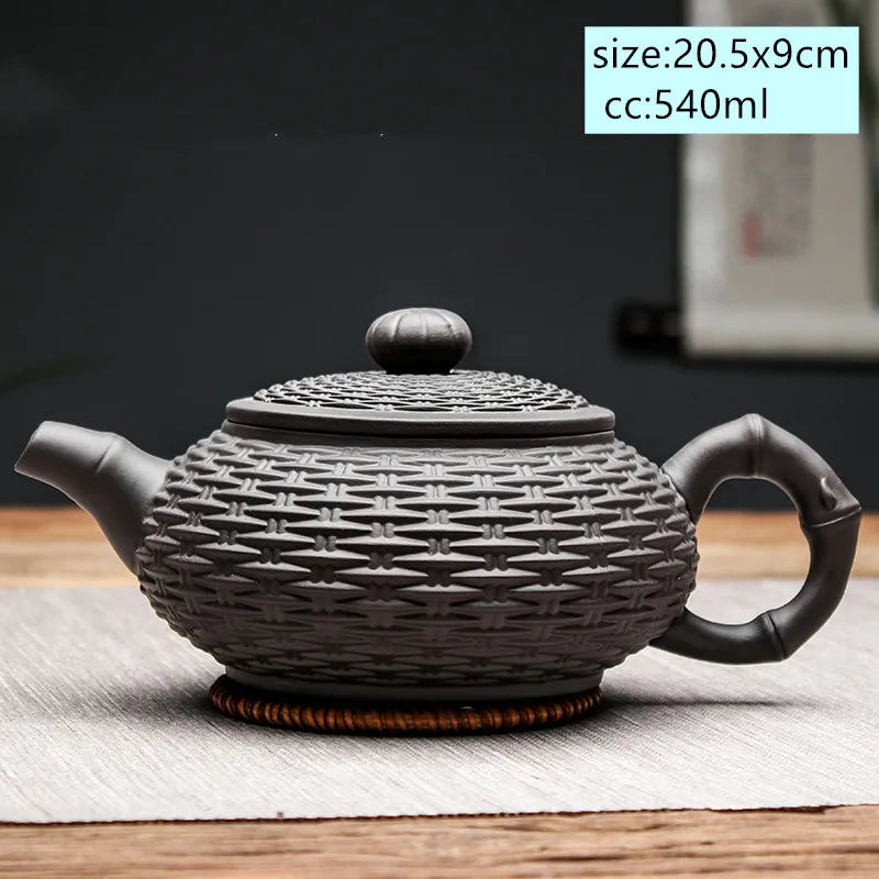 Yixing Clay Bamboo Teapot-ToShay.org