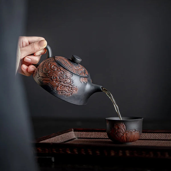 Dragon Clay Tea Pot-ToShay.org