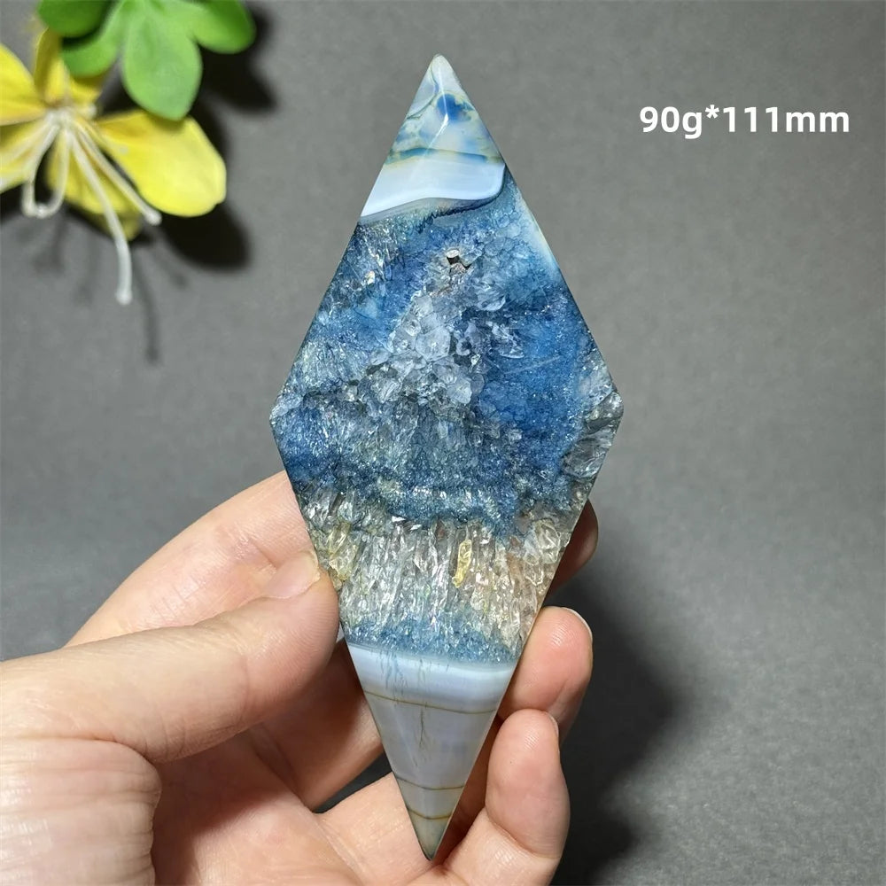 Blue Agate Diamond-ToShay.org