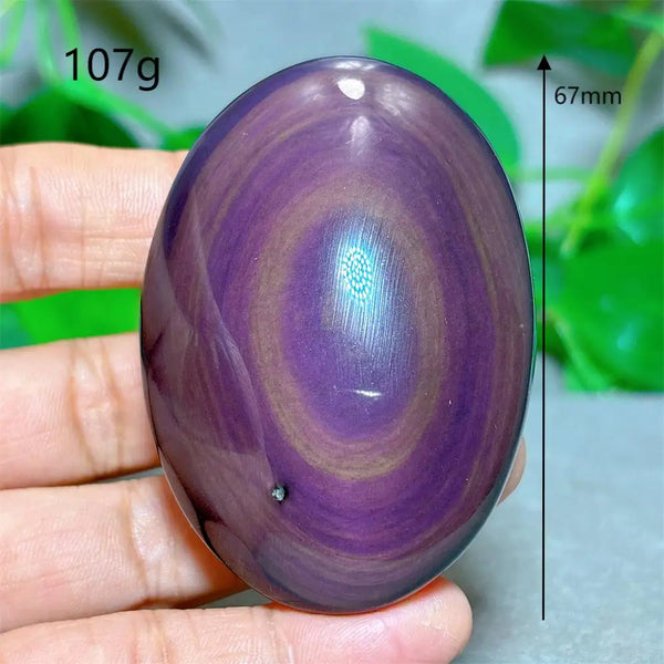 Rainbow Obsidian Palm Stone-ToShay.org