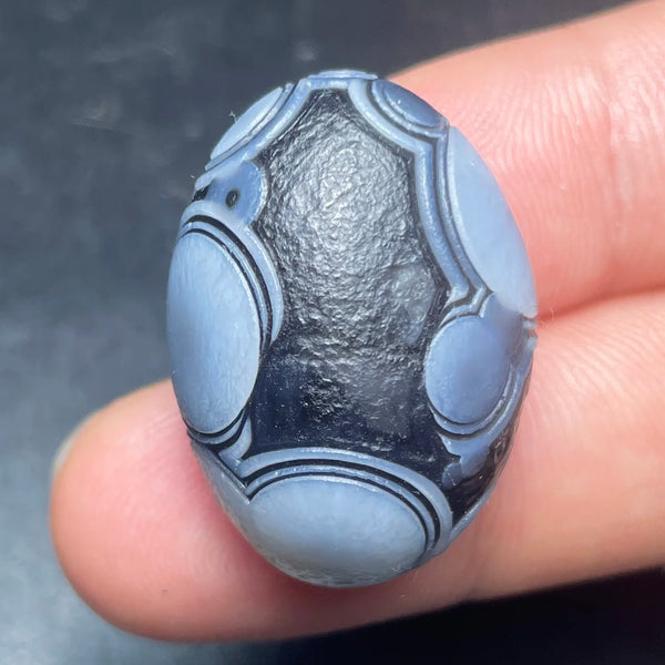 Blue Agate Eye Stone-ToShay.org