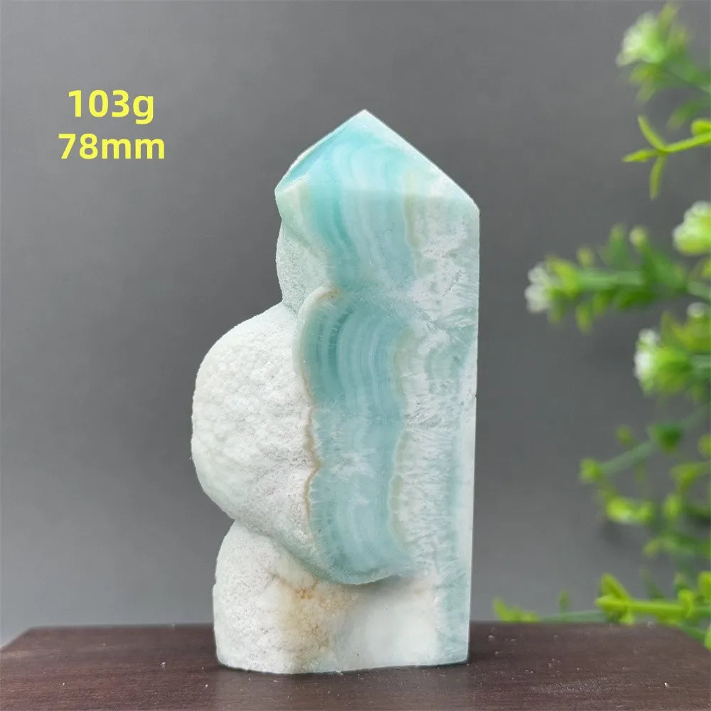 Blue Heteropolar Crystal Point-ToShay.org