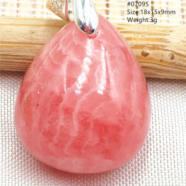 Red Rhodochrosite Pendant-ToShay.org