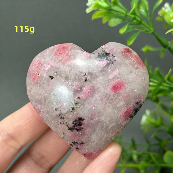 Pink Rose Rhodochrosite Heart-ToShay.org