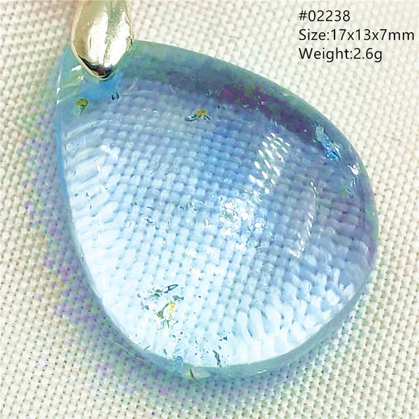 Blue Topaz Crystal Pendant-ToShay.org