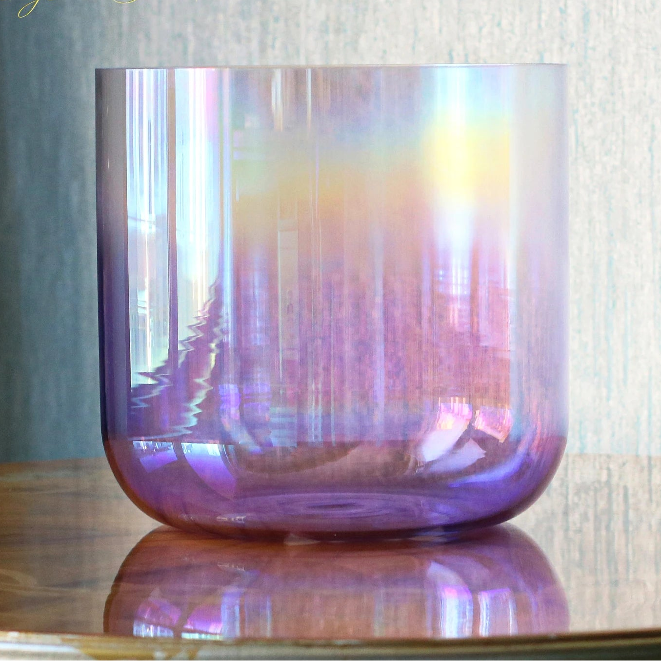 Purple Aurora Crystal Singing Bowl-ToShay.org