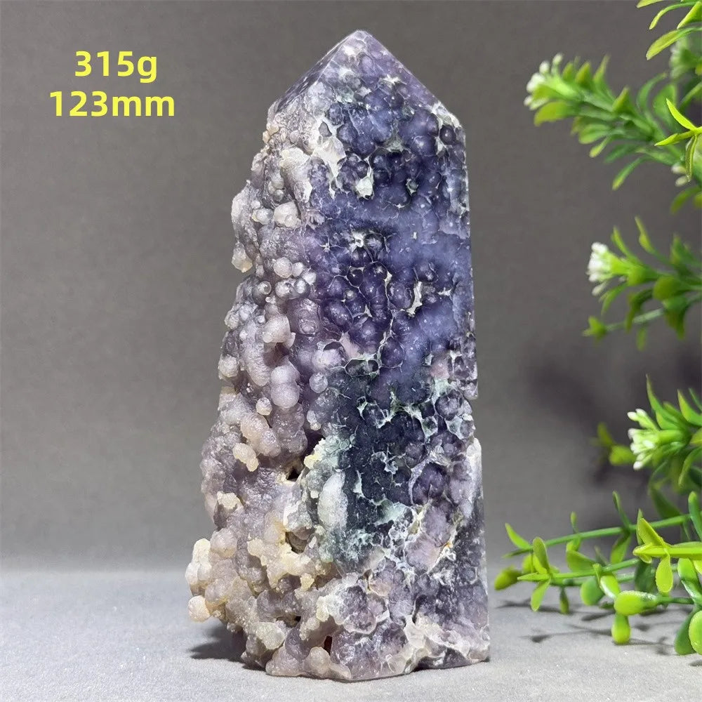 Purple Grape Agate Tower-ToShay.org