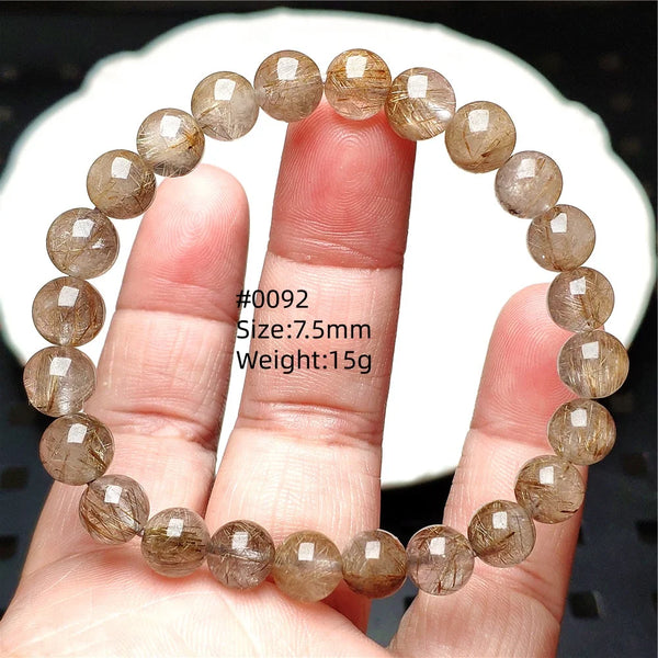 Silver Rutilated Quartz Bracelet-ToShay.org