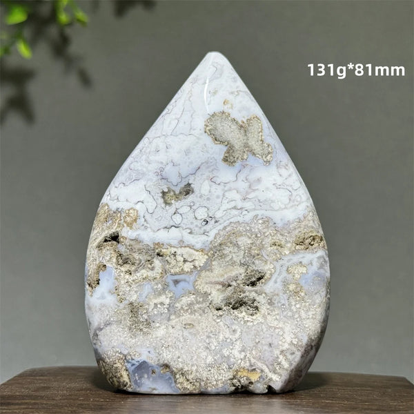 Blue Cherry Agate Torch-ToShay.org