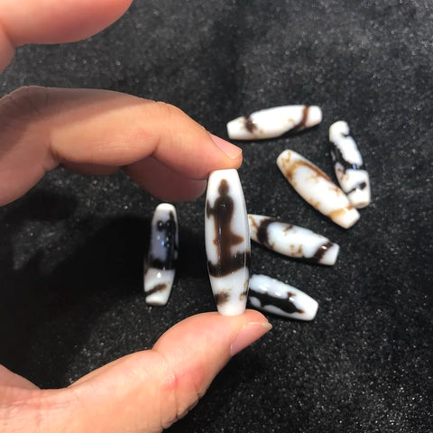Tibetan Agate Dzi Beads-ToShay.org
