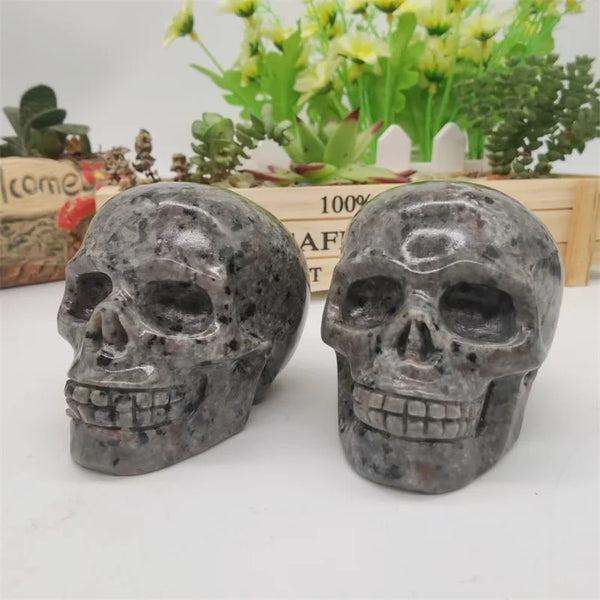 Grey Yooperlite Fire Flash Skulls-ToShay.org