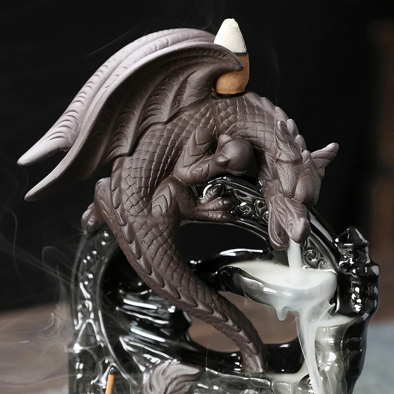 Dragon Waterfall Incense Burner-ToShay.org