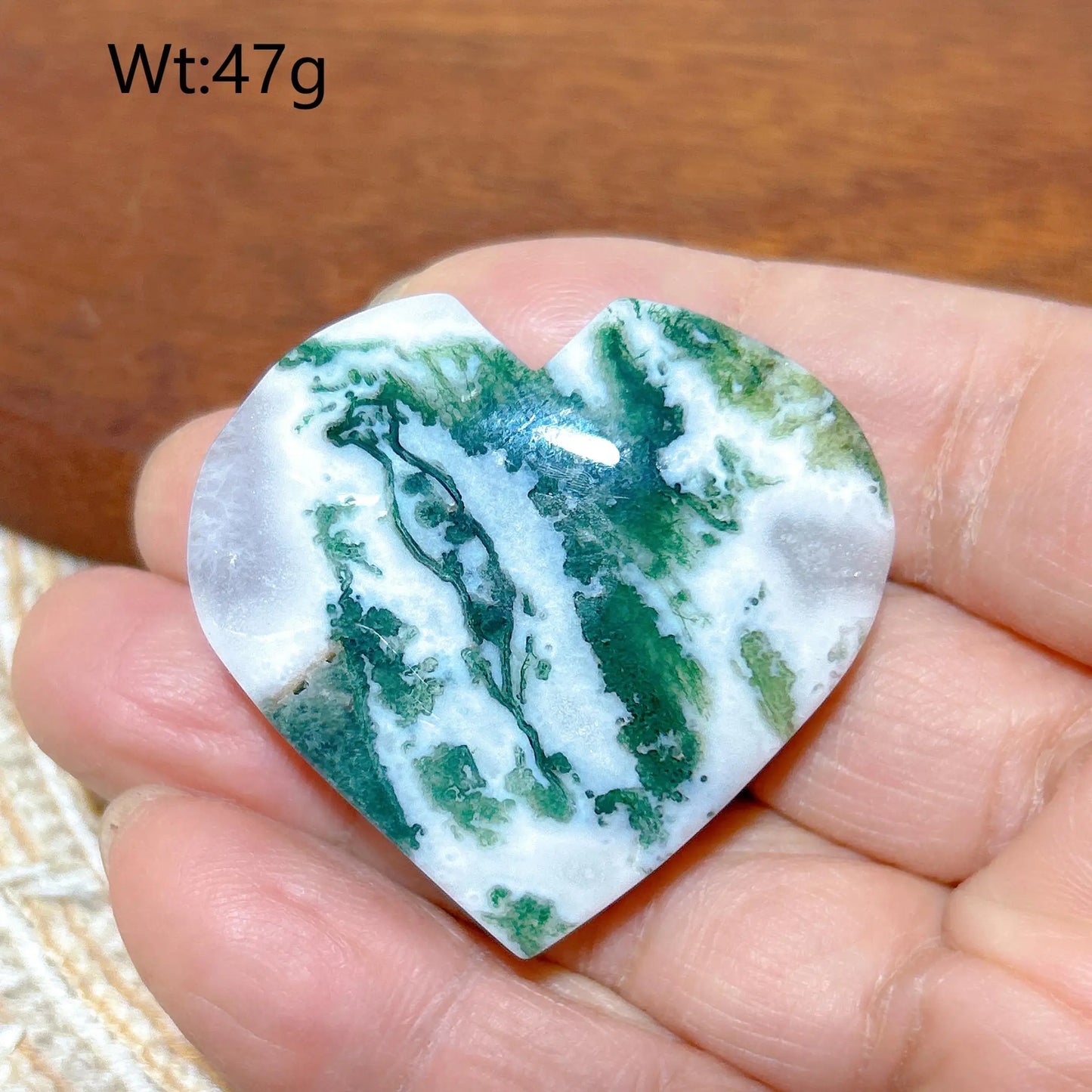 Green Moss Agate Heart-ToShay.org