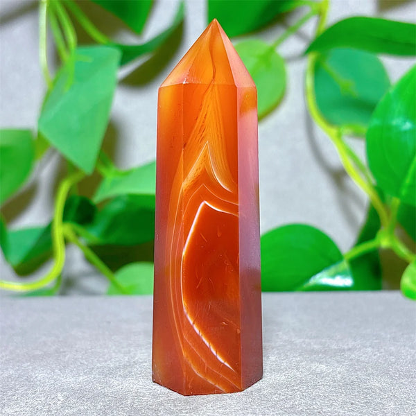 Orange Carnelian Crystal Tower-ToShay.org