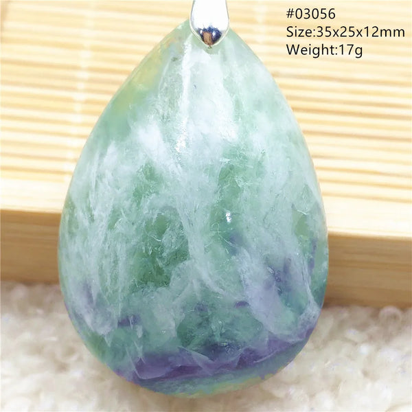 Green Blue Fluorite Pendant-ToShay.org