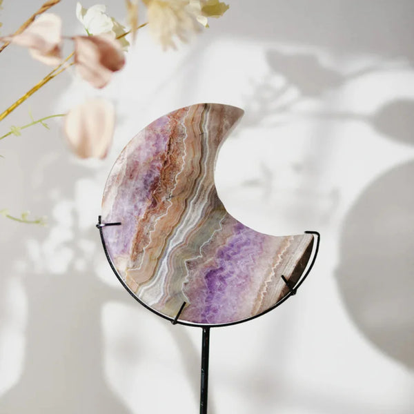 Purple Lace Agate Moon-ToShay.org