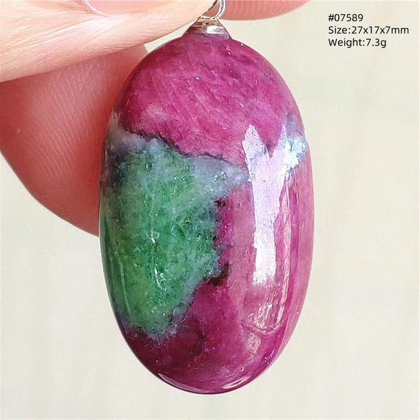 Red Ruby Zoisite Pendant-ToShay.org