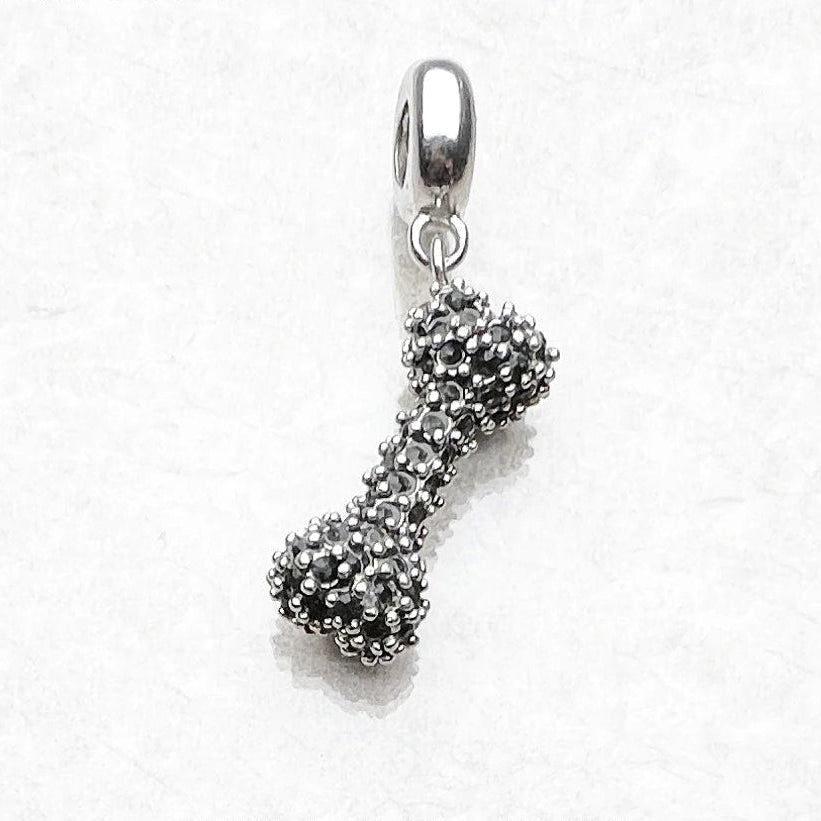 Black Silver Bone Charm-ToShay.org
