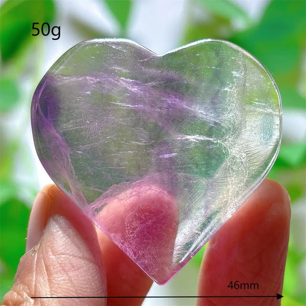 Rainbow Fluorite Heart-ToShay.org